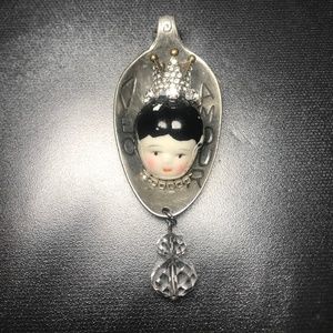 Vintage Spoon Queen Aveo Amour Beaded